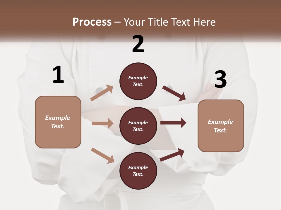 A Chef Is Standing With His Arms Crossed PowerPoint Template