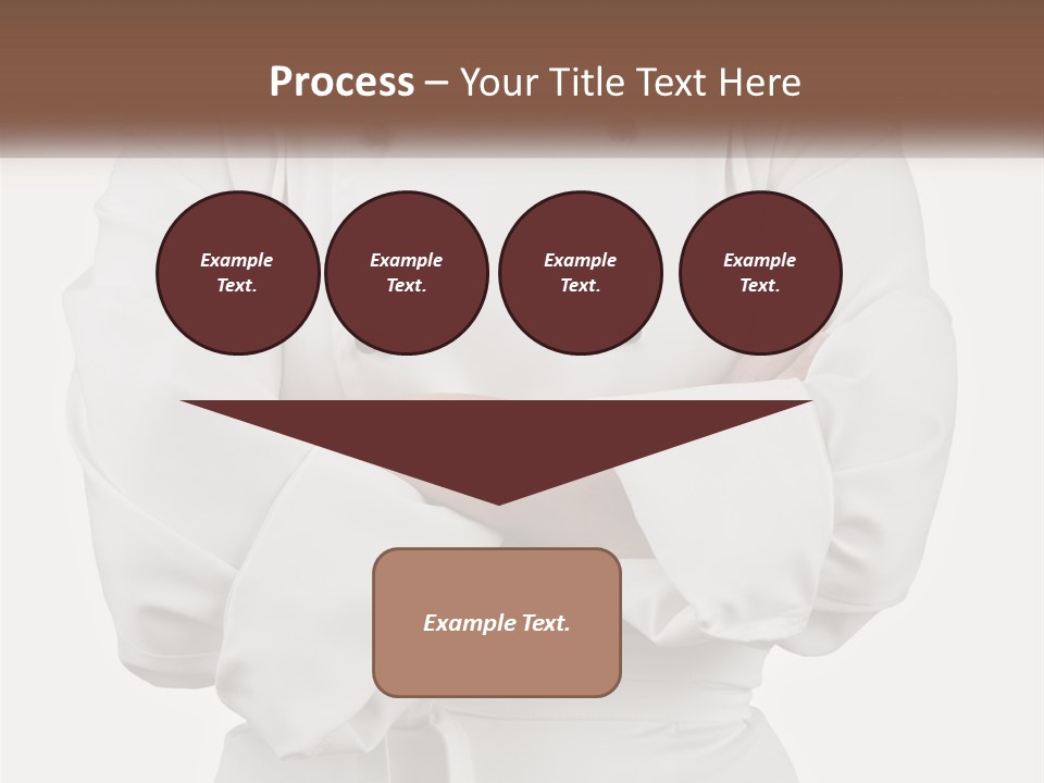 A Chef Is Standing With His Arms Crossed PowerPoint Template