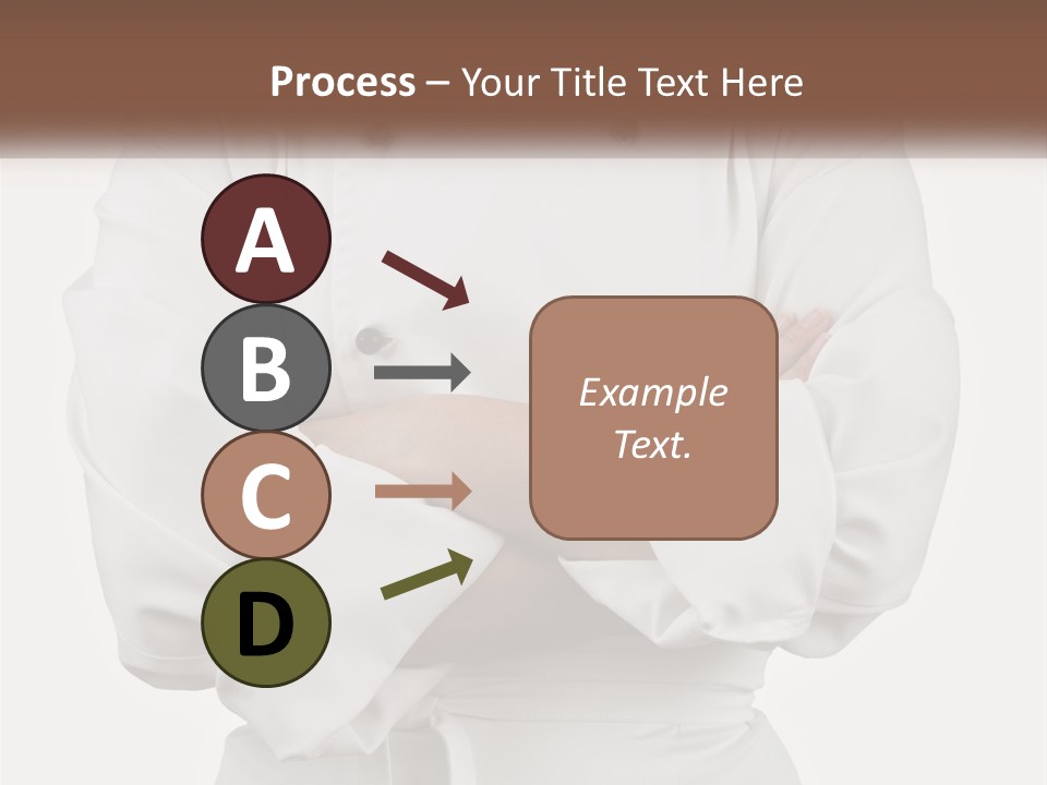 A Chef Is Standing With His Arms Crossed PowerPoint Template