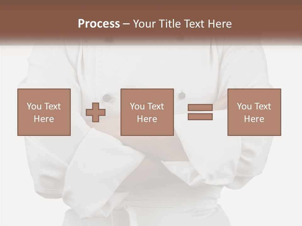 A Chef Is Standing With His Arms Crossed PowerPoint Template