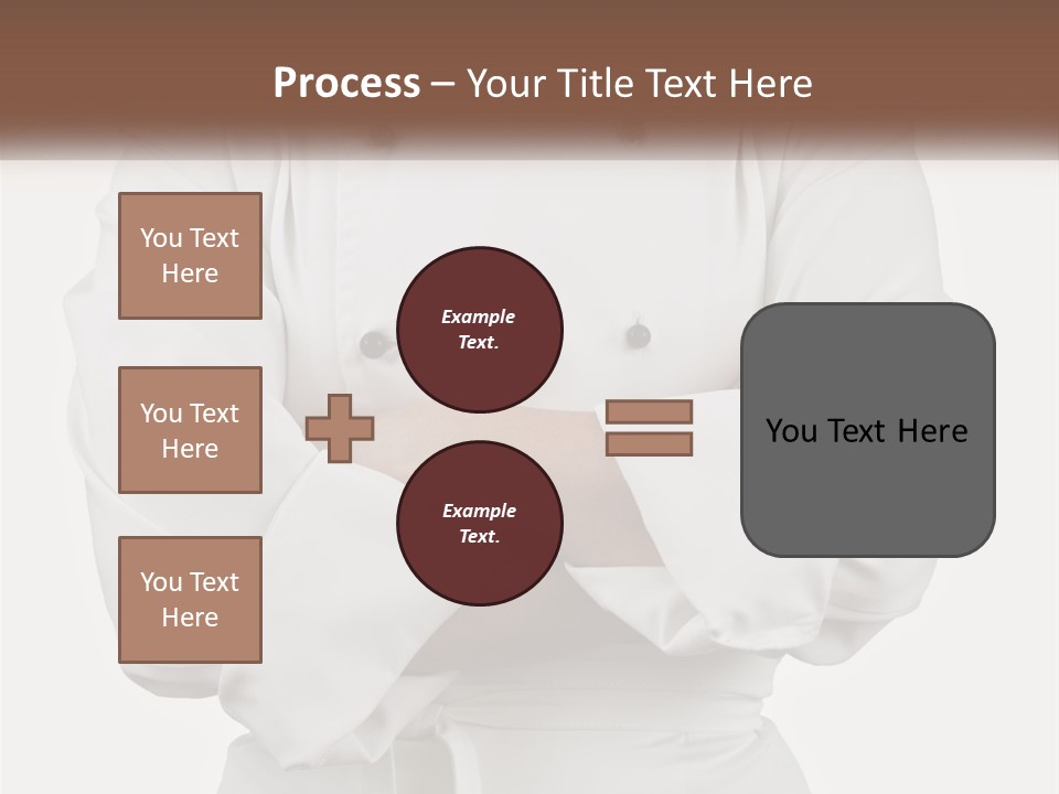 A Chef Is Standing With His Arms Crossed PowerPoint Template