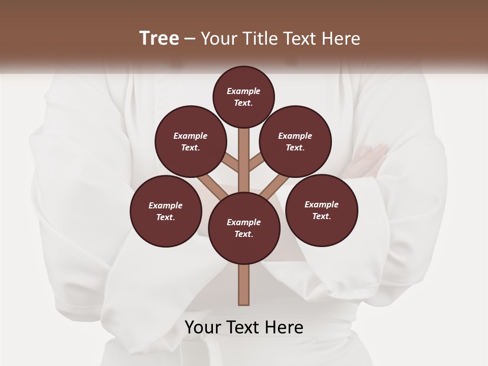 A Chef Is Standing With His Arms Crossed PowerPoint Template