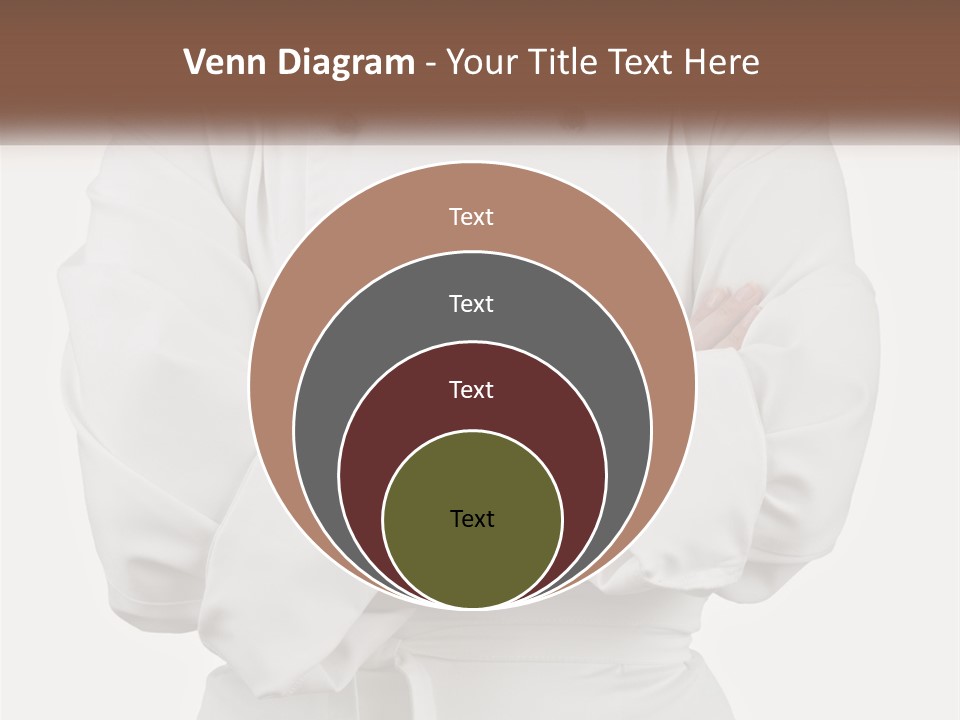 A Chef Is Standing With His Arms Crossed PowerPoint Template