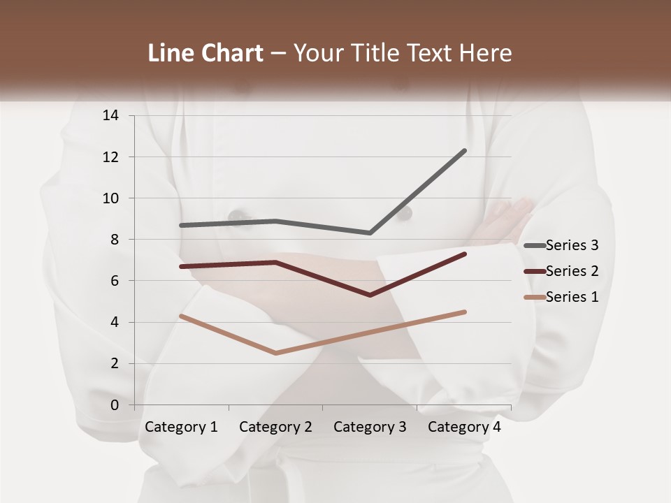 A Chef Is Standing With His Arms Crossed PowerPoint Template