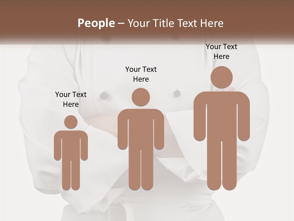 A Chef Is Standing With His Arms Crossed PowerPoint Template