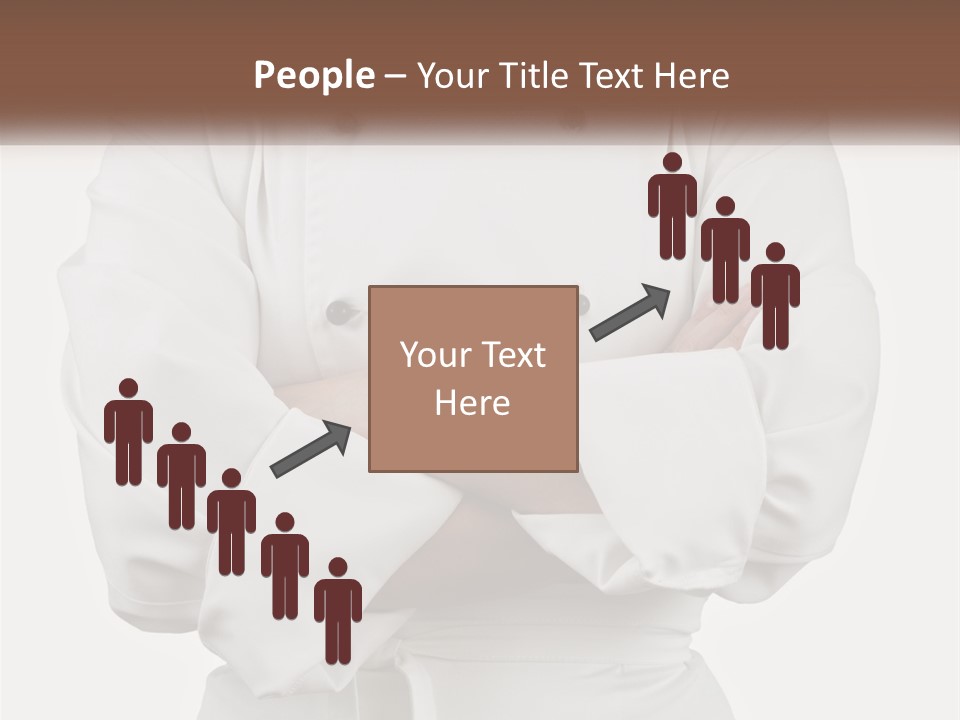 A Chef Is Standing With His Arms Crossed PowerPoint Template