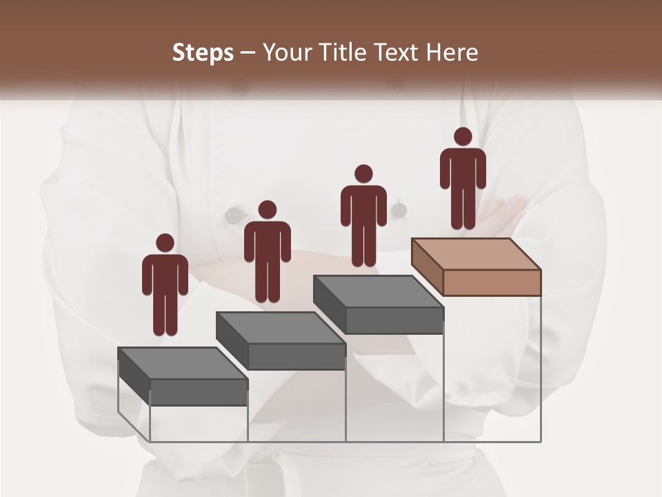 A Chef Is Standing With His Arms Crossed PowerPoint Template