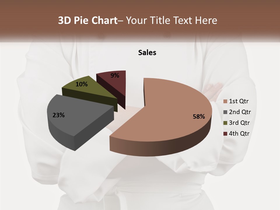 A Chef Is Standing With His Arms Crossed PowerPoint Template