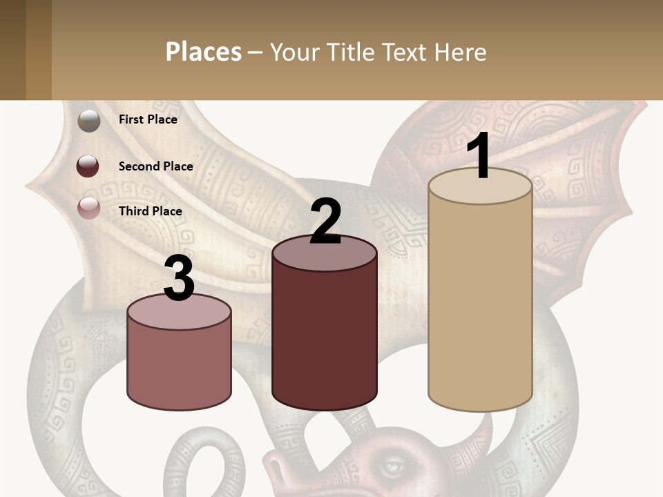 A Picture Of A Mask With A Dragon On It PowerPoint Template
