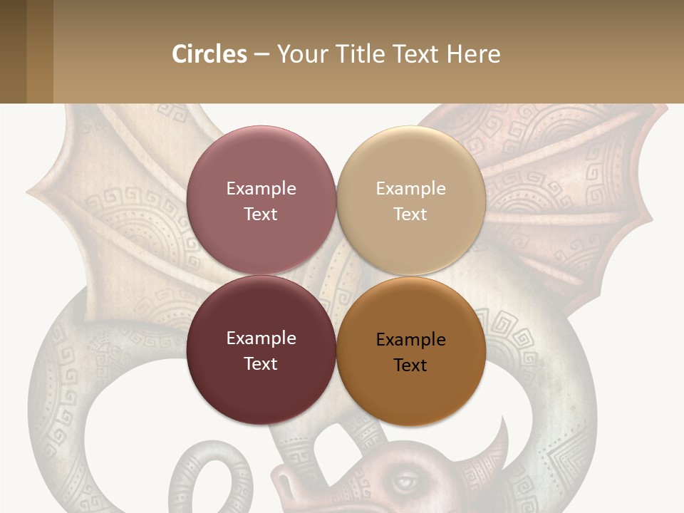 A Picture Of A Mask With A Dragon On It PowerPoint Template