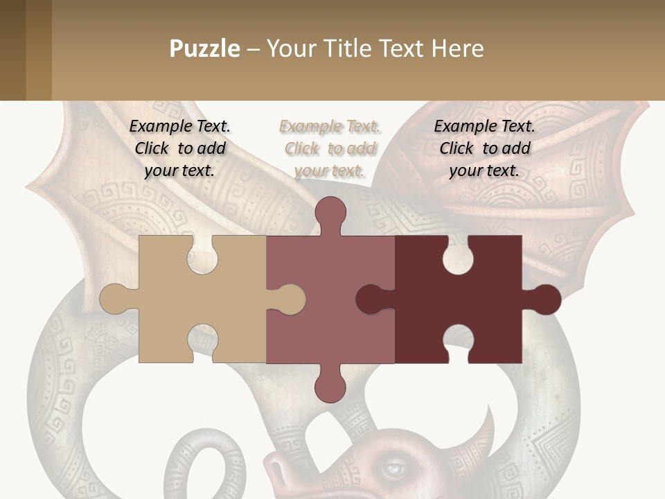A Picture Of A Mask With A Dragon On It PowerPoint Template