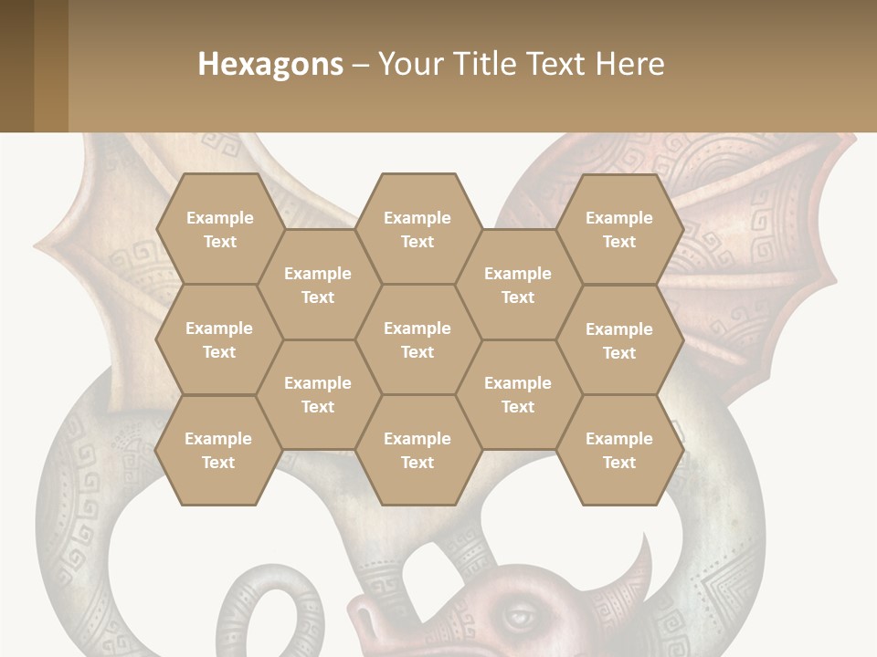 A Picture Of A Mask With A Dragon On It PowerPoint Template