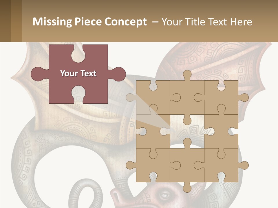 A Picture Of A Mask With A Dragon On It PowerPoint Template