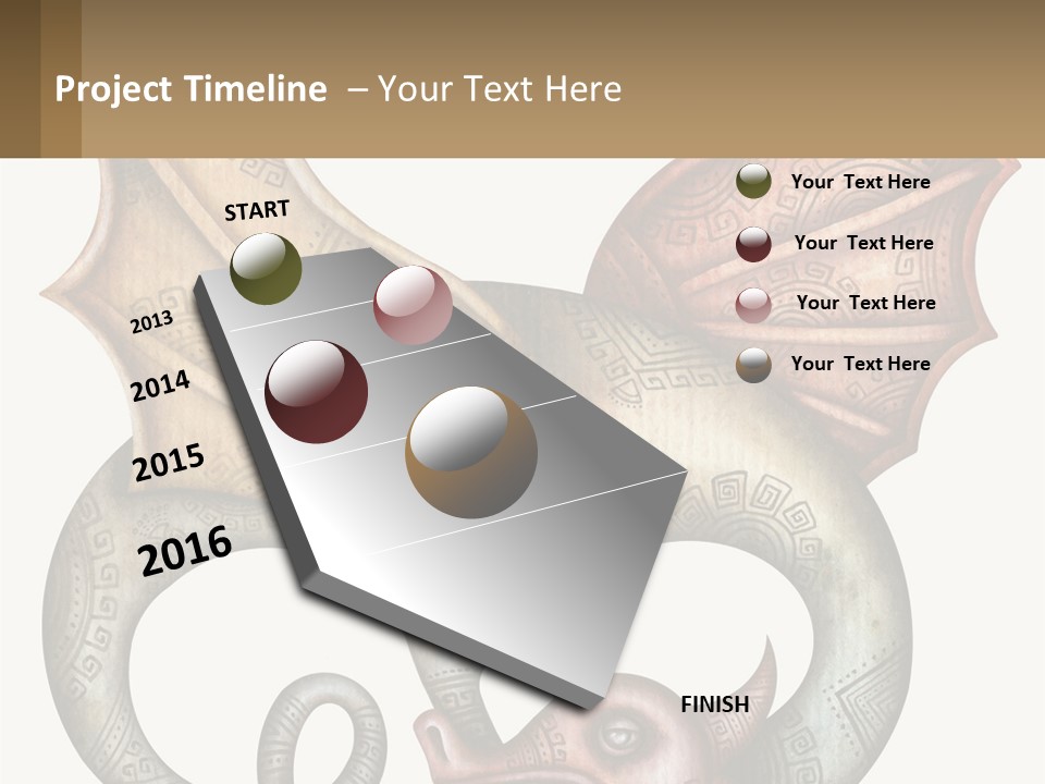 A Picture Of A Mask With A Dragon On It PowerPoint Template
