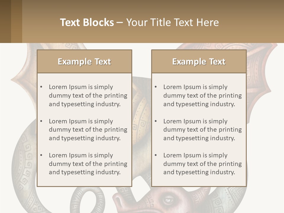 A Picture Of A Mask With A Dragon On It PowerPoint Template