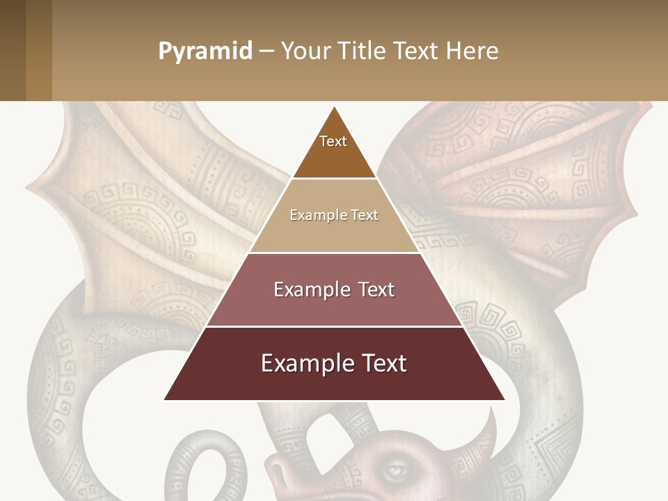 A Picture Of A Mask With A Dragon On It PowerPoint Template