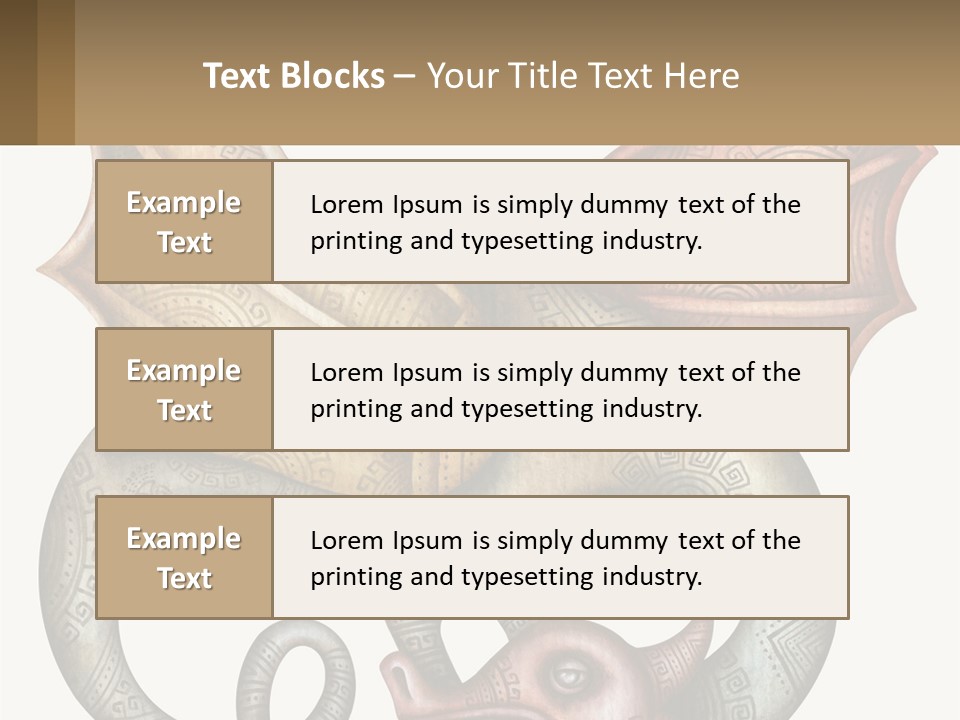 A Picture Of A Mask With A Dragon On It PowerPoint Template