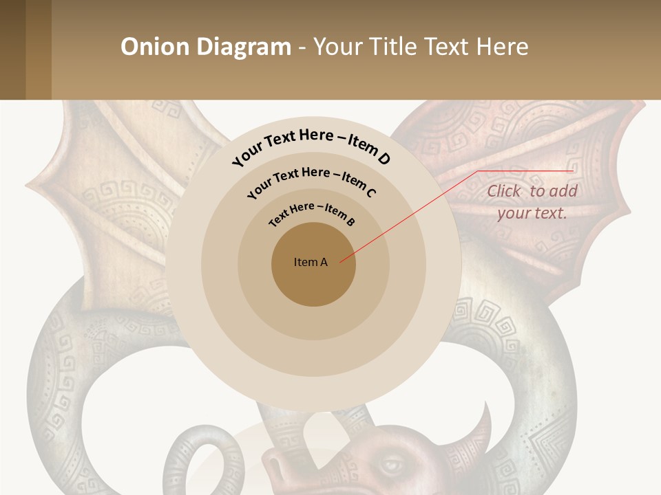 A Picture Of A Mask With A Dragon On It PowerPoint Template