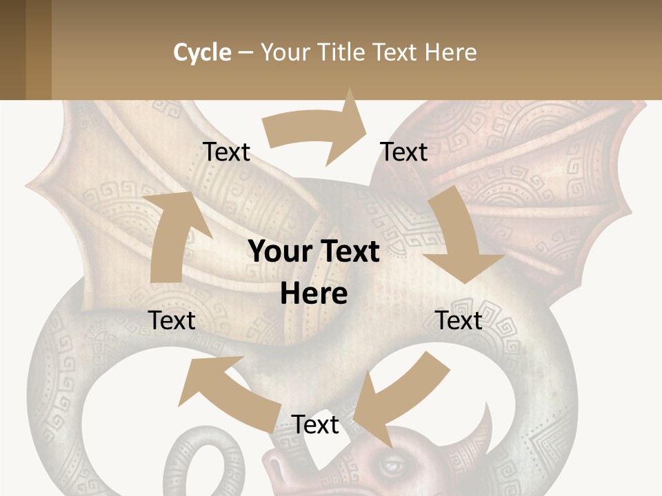 A Picture Of A Mask With A Dragon On It PowerPoint Template