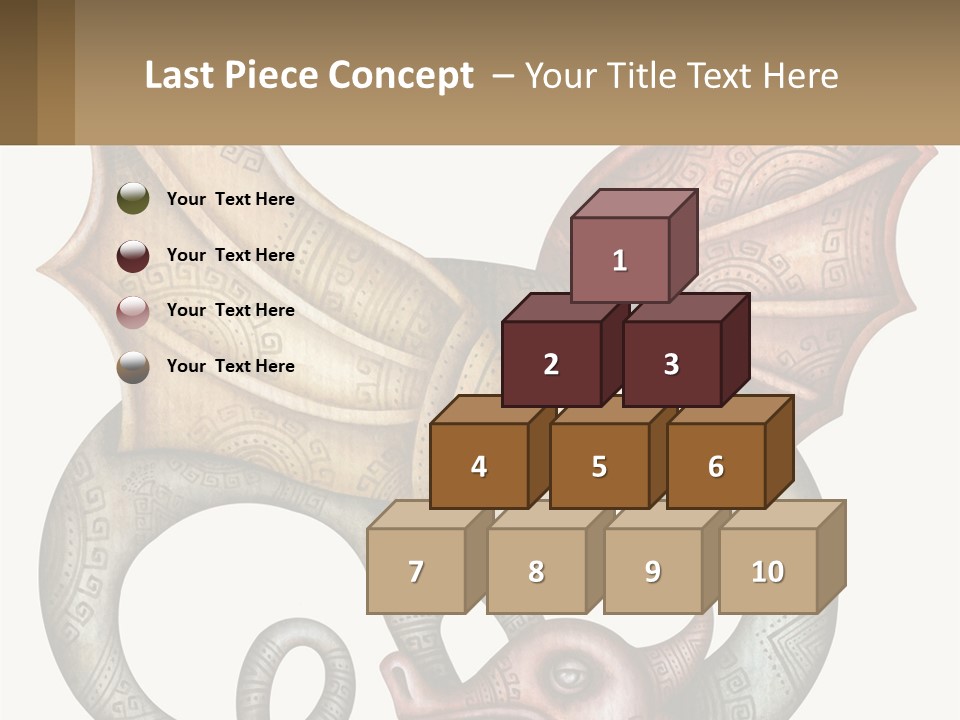 A Picture Of A Mask With A Dragon On It PowerPoint Template