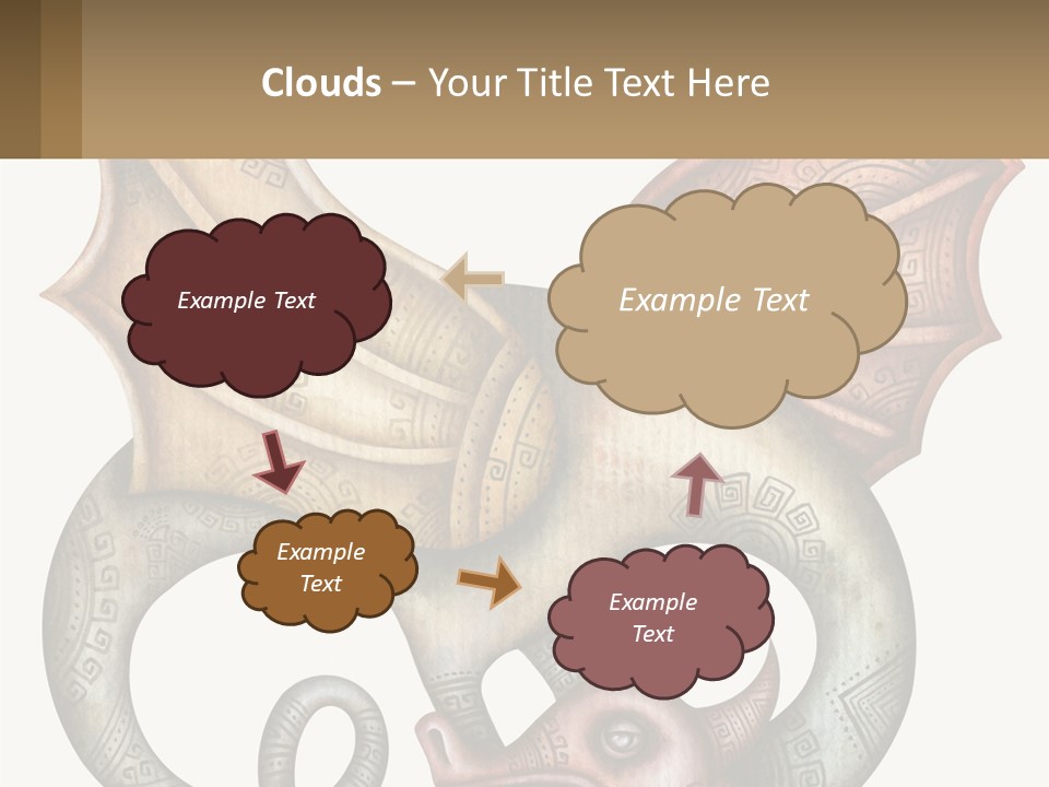 A Picture Of A Mask With A Dragon On It PowerPoint Template