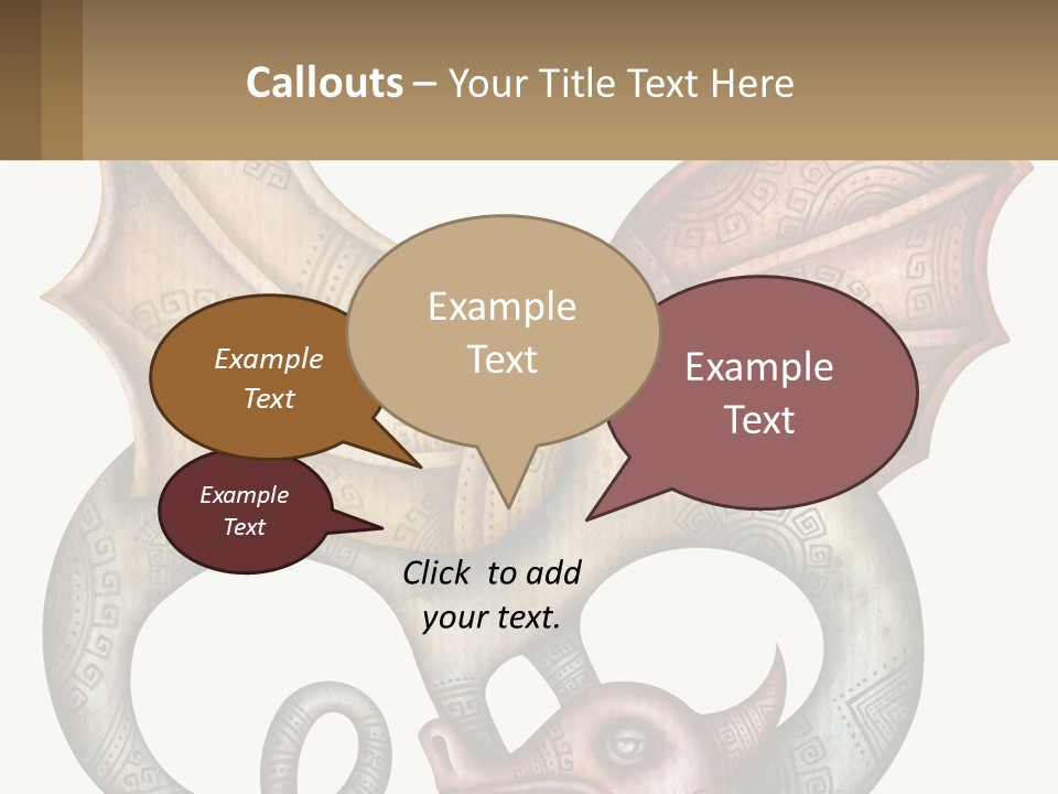 A Picture Of A Mask With A Dragon On It PowerPoint Template