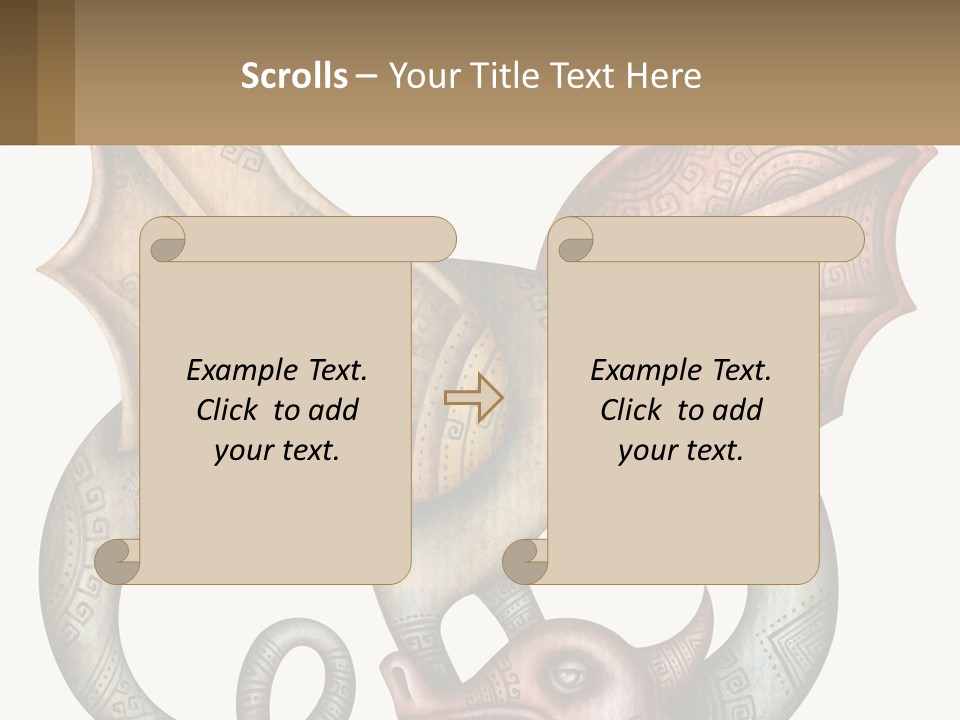 A Picture Of A Mask With A Dragon On It PowerPoint Template