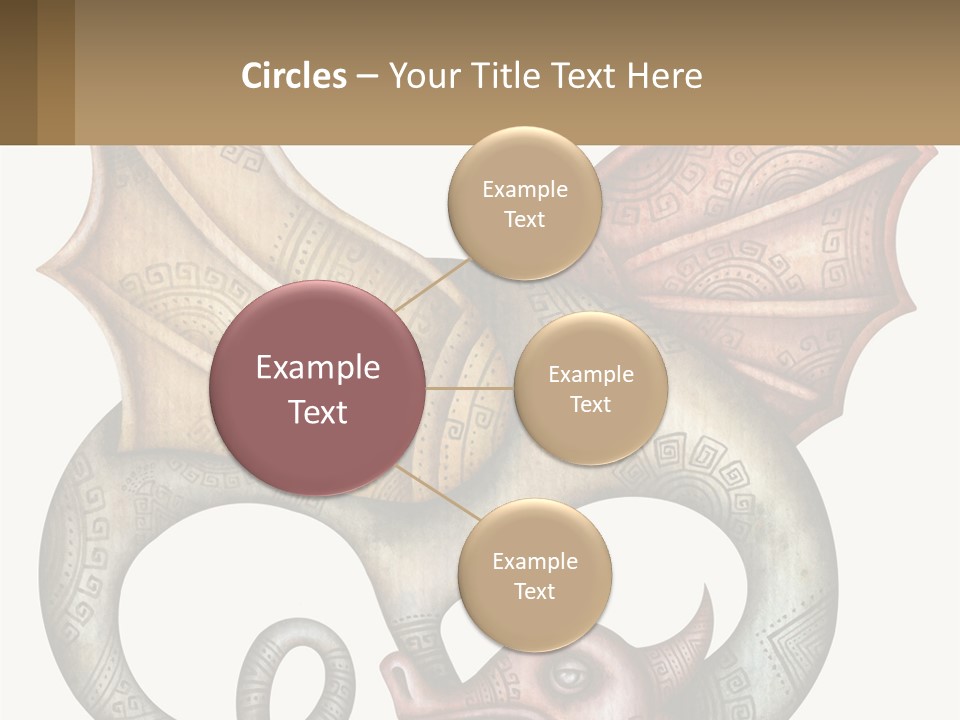 A Picture Of A Mask With A Dragon On It PowerPoint Template