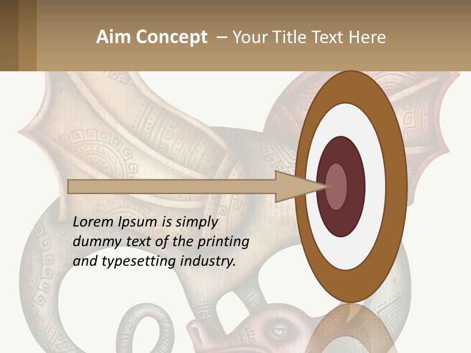 A Picture Of A Mask With A Dragon On It PowerPoint Template