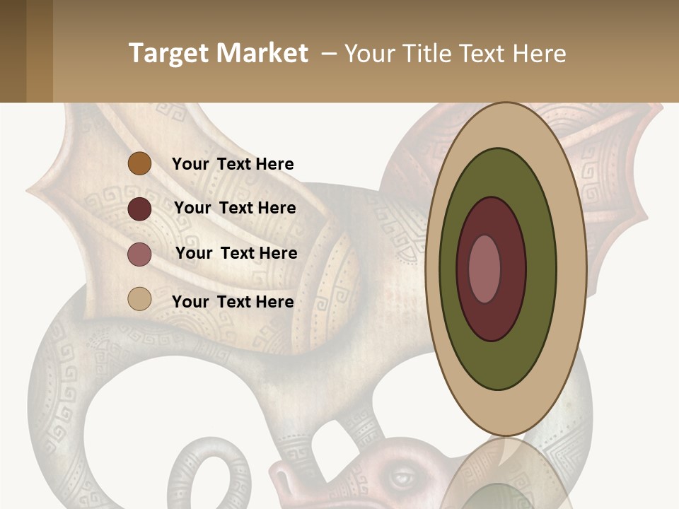 A Picture Of A Mask With A Dragon On It PowerPoint Template