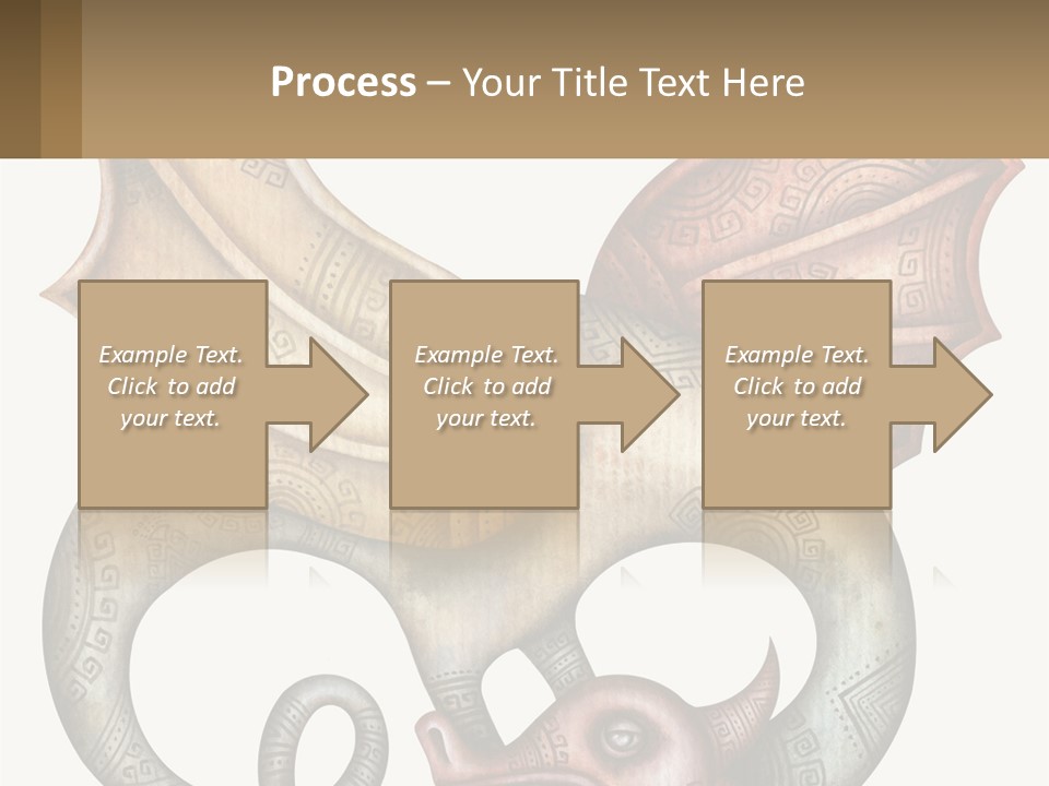 A Picture Of A Mask With A Dragon On It PowerPoint Template