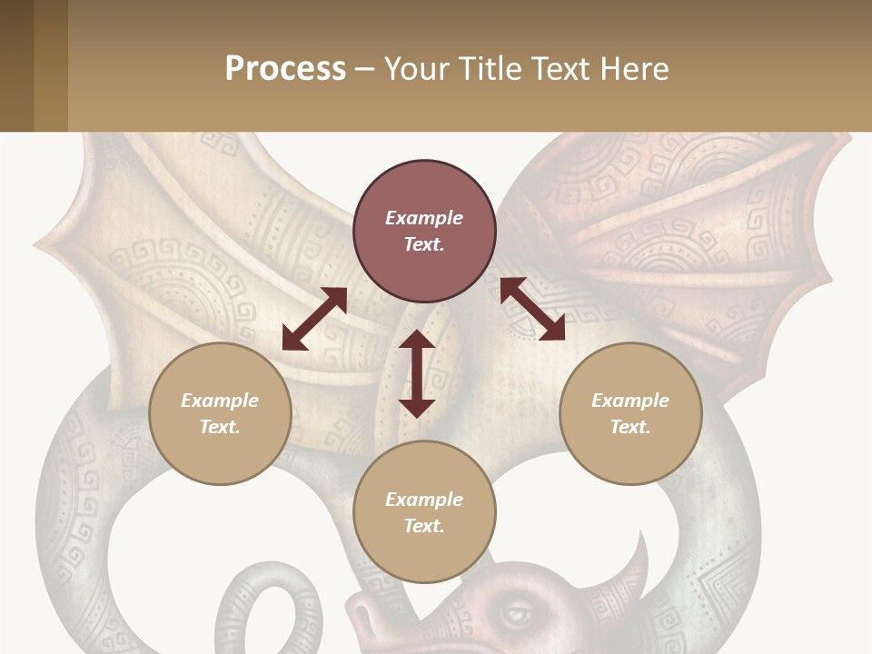 A Picture Of A Mask With A Dragon On It PowerPoint Template