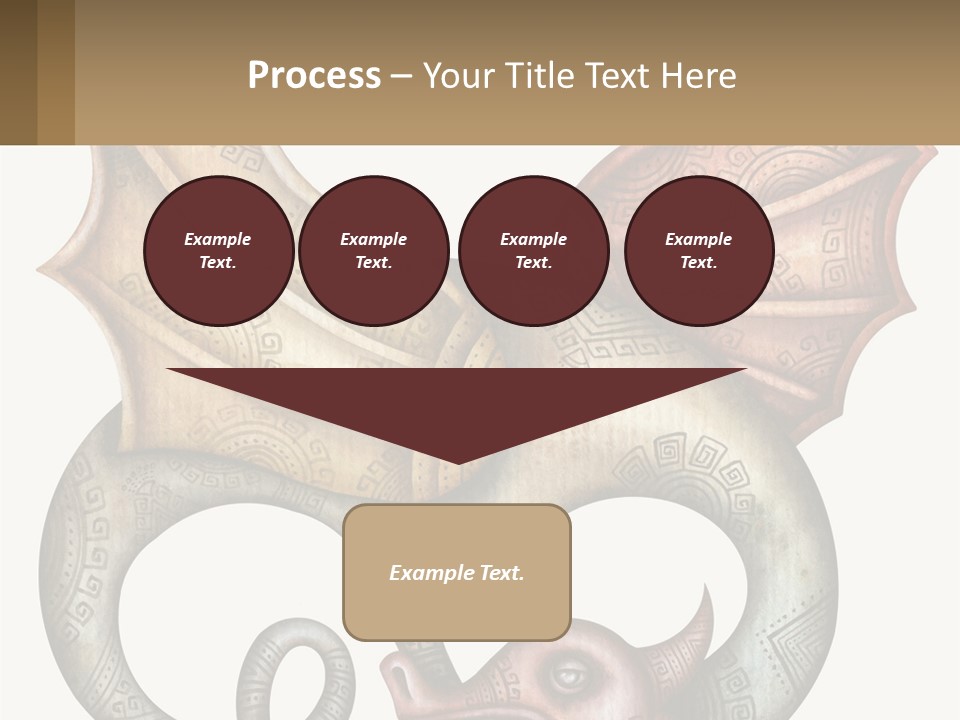 A Picture Of A Mask With A Dragon On It PowerPoint Template