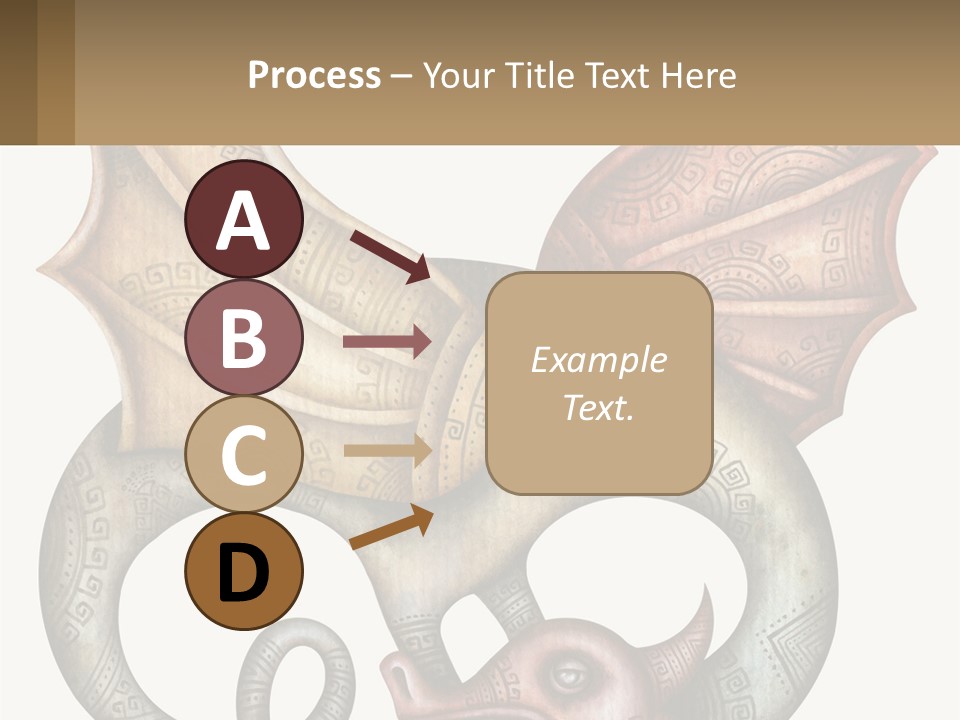 A Picture Of A Mask With A Dragon On It PowerPoint Template