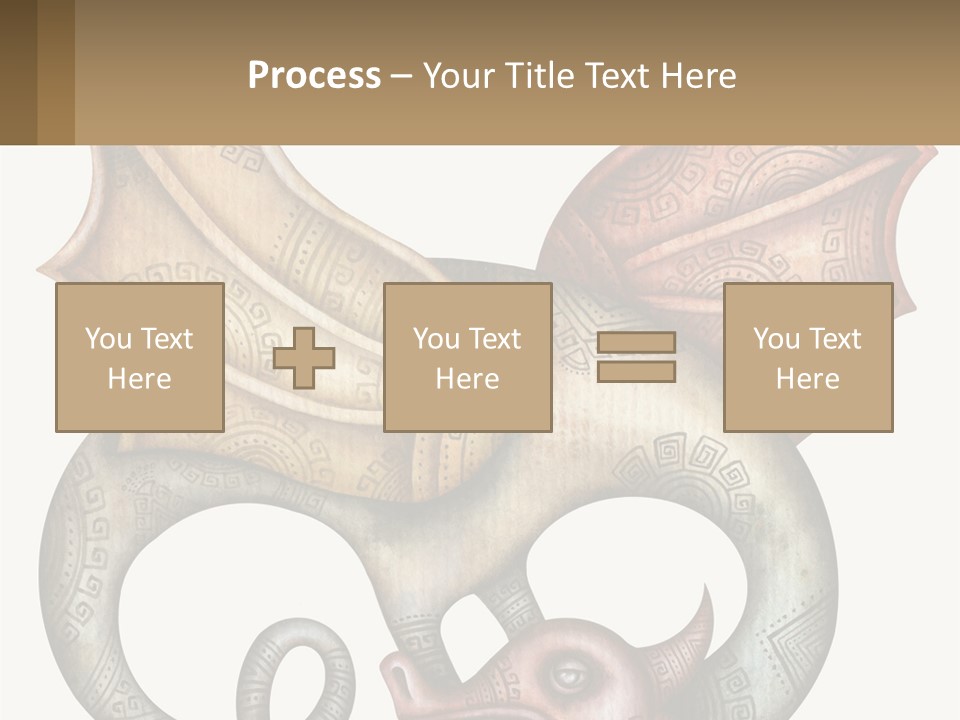 A Picture Of A Mask With A Dragon On It PowerPoint Template
