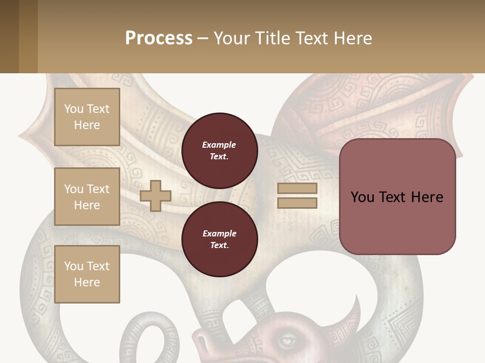 A Picture Of A Mask With A Dragon On It PowerPoint Template