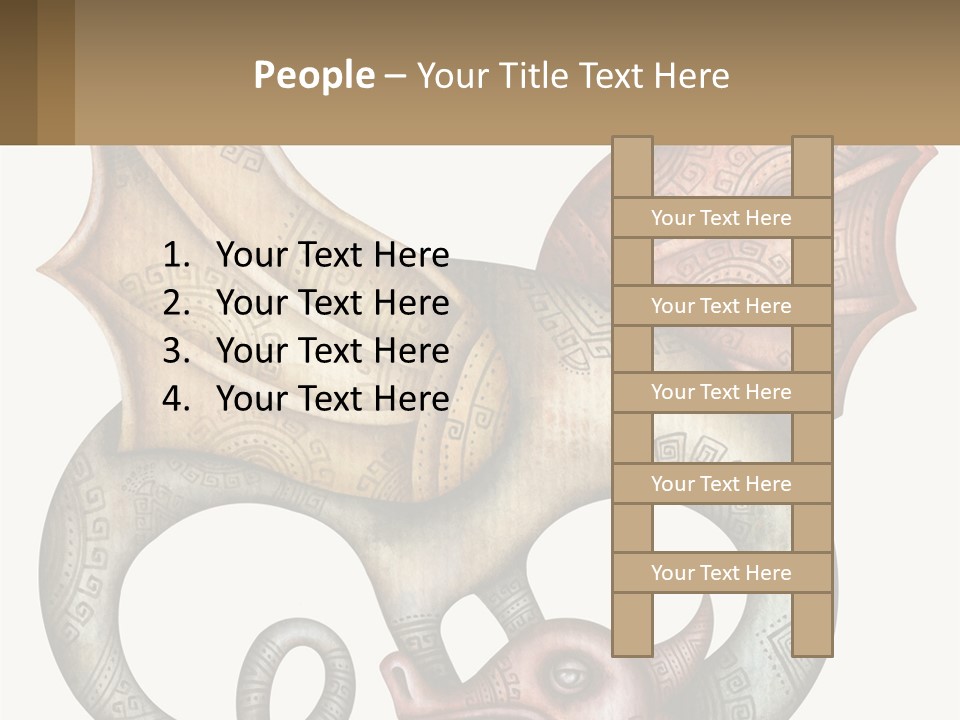 A Picture Of A Mask With A Dragon On It PowerPoint Template