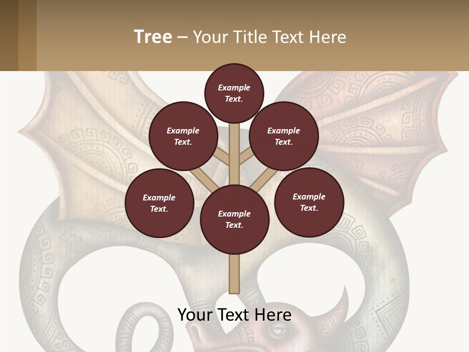 A Picture Of A Mask With A Dragon On It PowerPoint Template