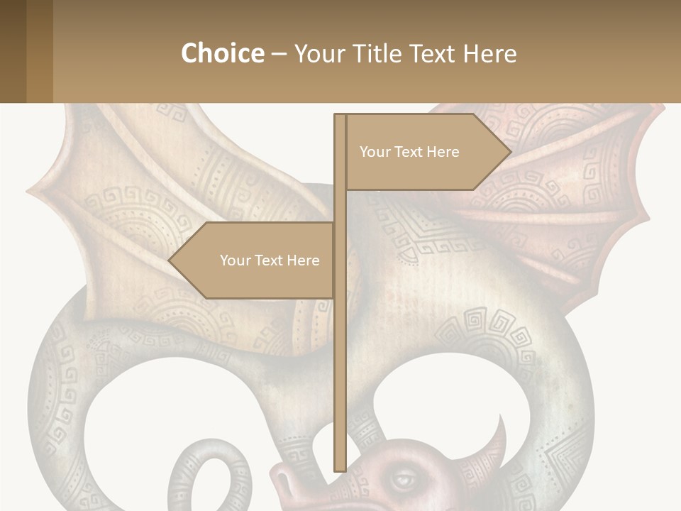 A Picture Of A Mask With A Dragon On It PowerPoint Template