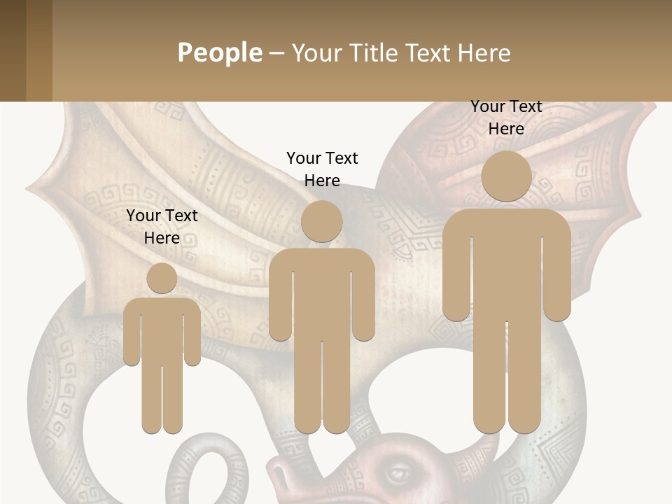 A Picture Of A Mask With A Dragon On It PowerPoint Template