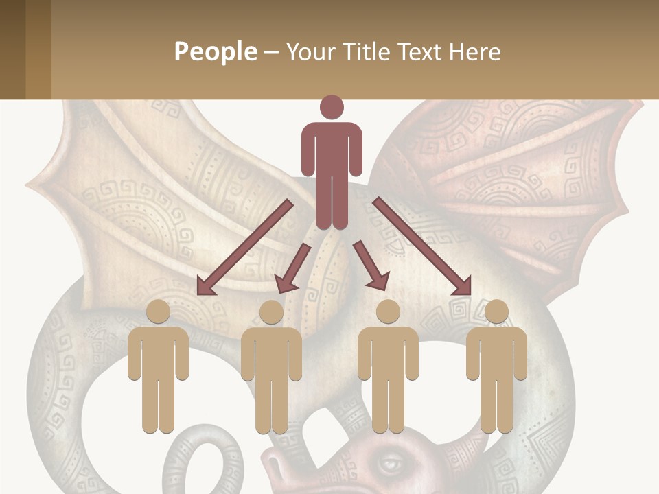 A Picture Of A Mask With A Dragon On It PowerPoint Template