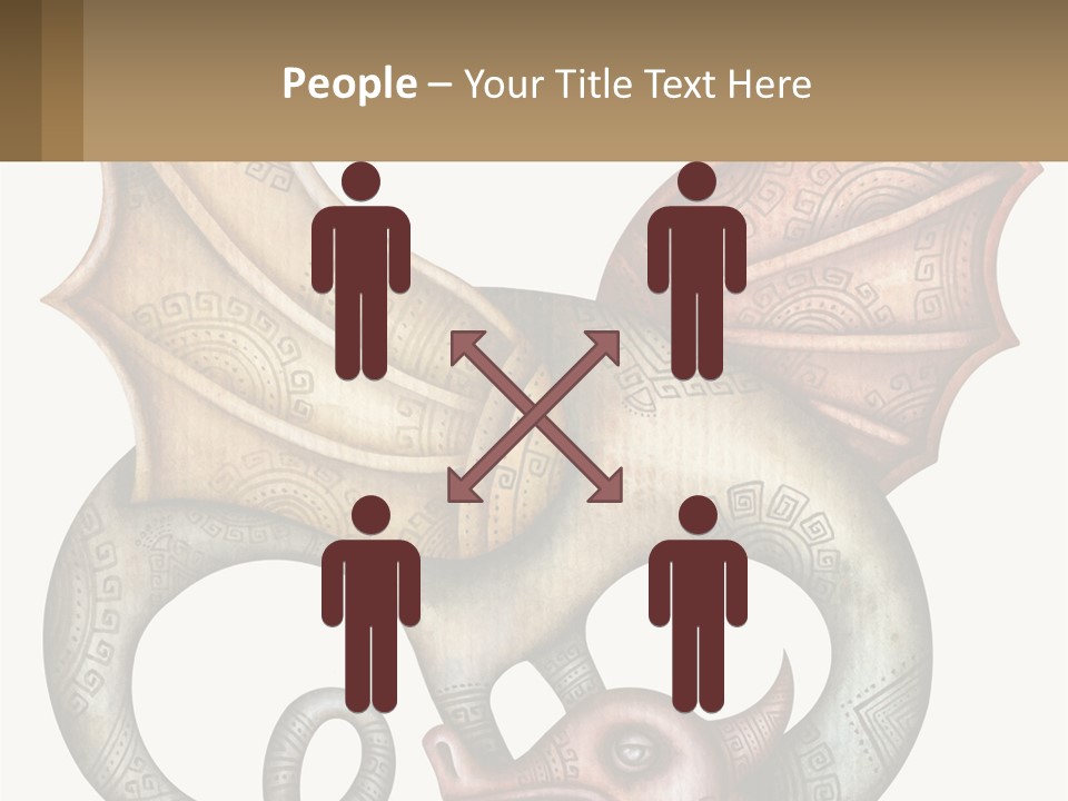 A Picture Of A Mask With A Dragon On It PowerPoint Template