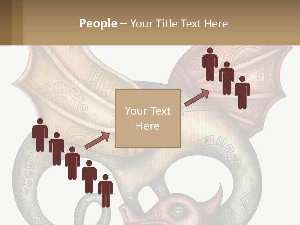 A Picture Of A Mask With A Dragon On It PowerPoint Template