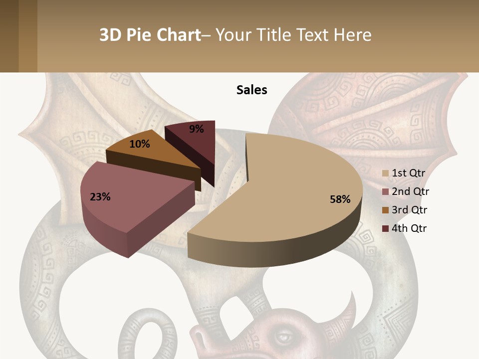 A Picture Of A Mask With A Dragon On It PowerPoint Template