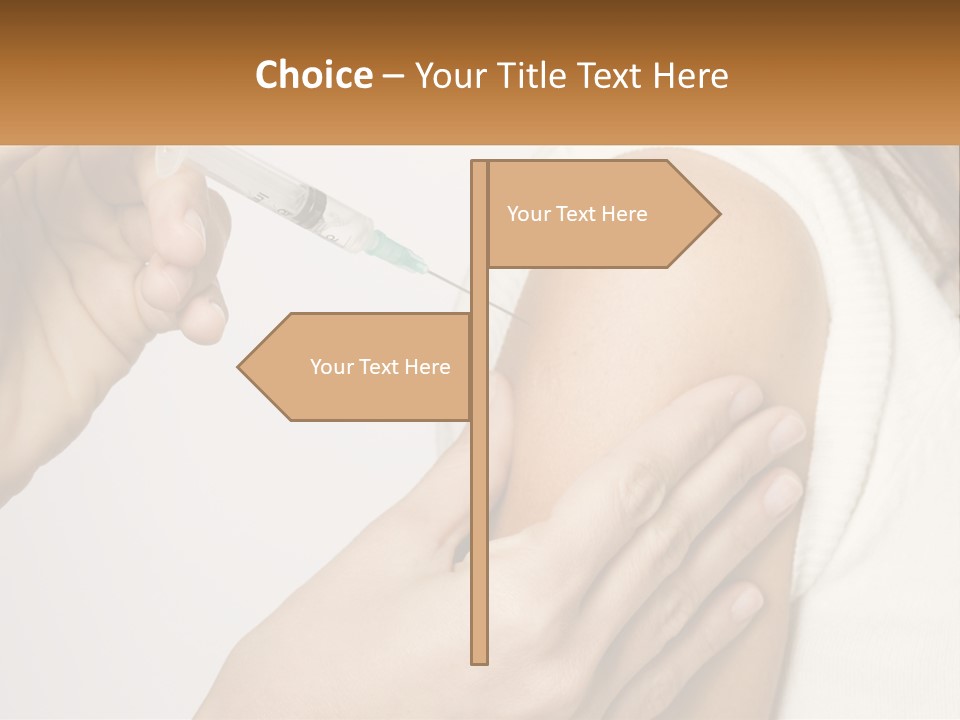 A Woman Getting A Vaccium Injection From A Doctor PowerPoint Template