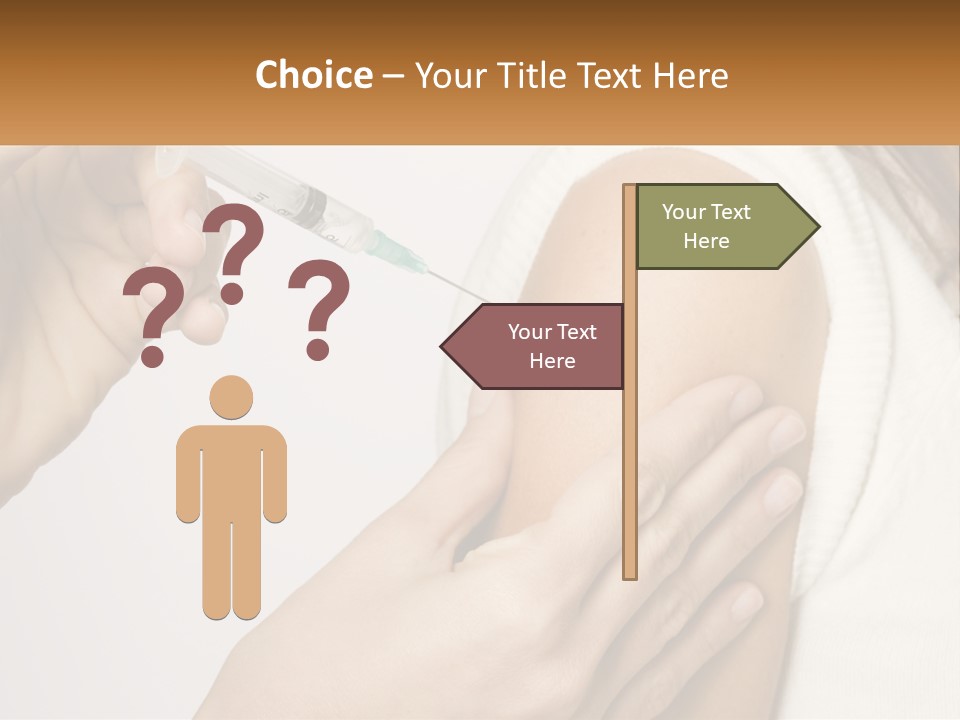 A Woman Getting A Vaccium Injection From A Doctor PowerPoint Template