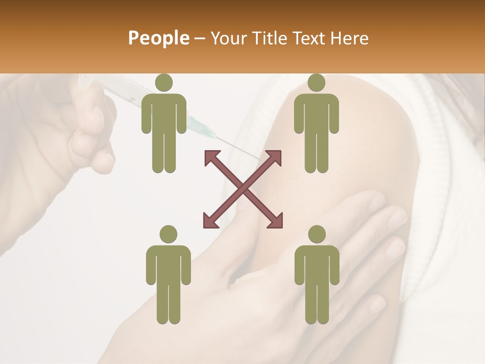 A Woman Getting A Vaccium Injection From A Doctor PowerPoint Template