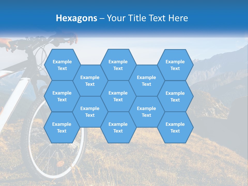 A Person Riding A Bike In The Mountains PowerPoint Template