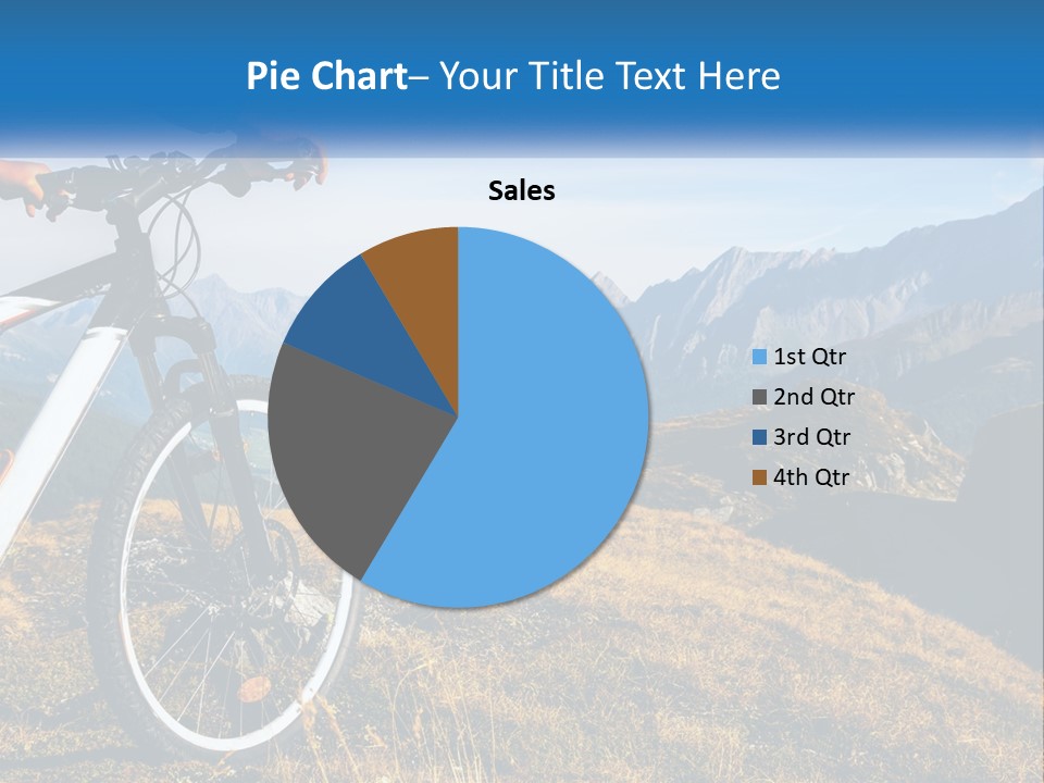 A Person Riding A Bike In The Mountains PowerPoint Template