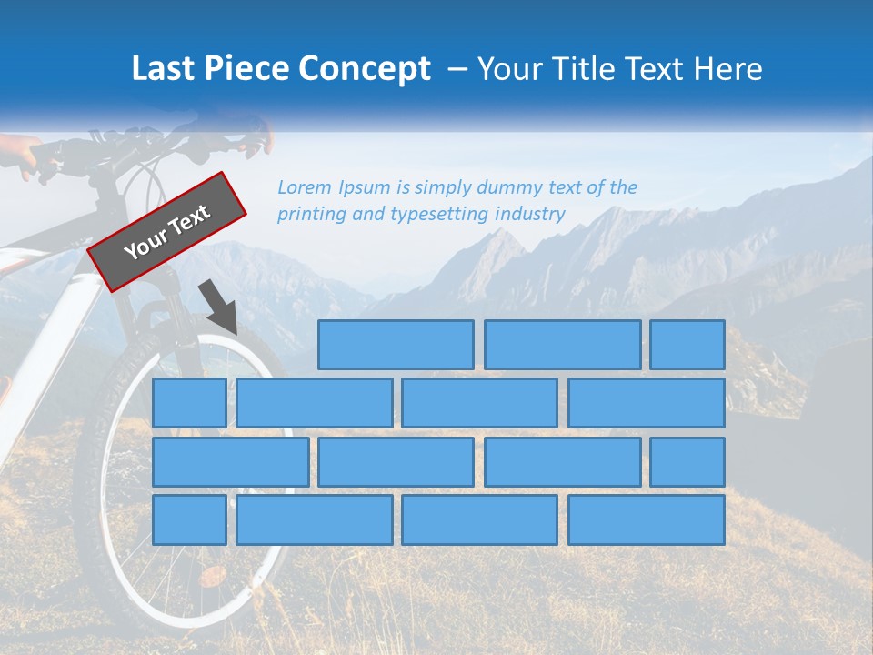 A Person Riding A Bike In The Mountains PowerPoint Template